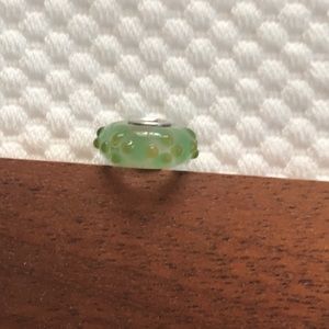 Delicate light Green Bead with light green bumps